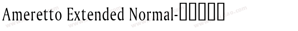 Ameretto Extended Normal字体转换
